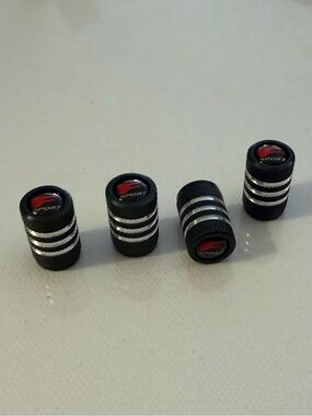 F Sport Valve Stem Caps in Black Set of 4 NWT